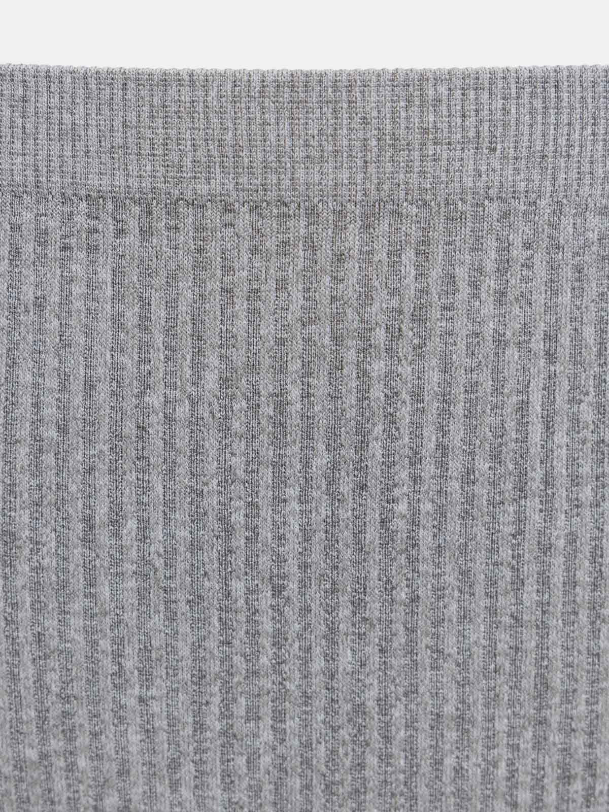 Shorty gris chiné côtelé femme (S-XL) Shorty gris chiné côtelé femme (S-XL)