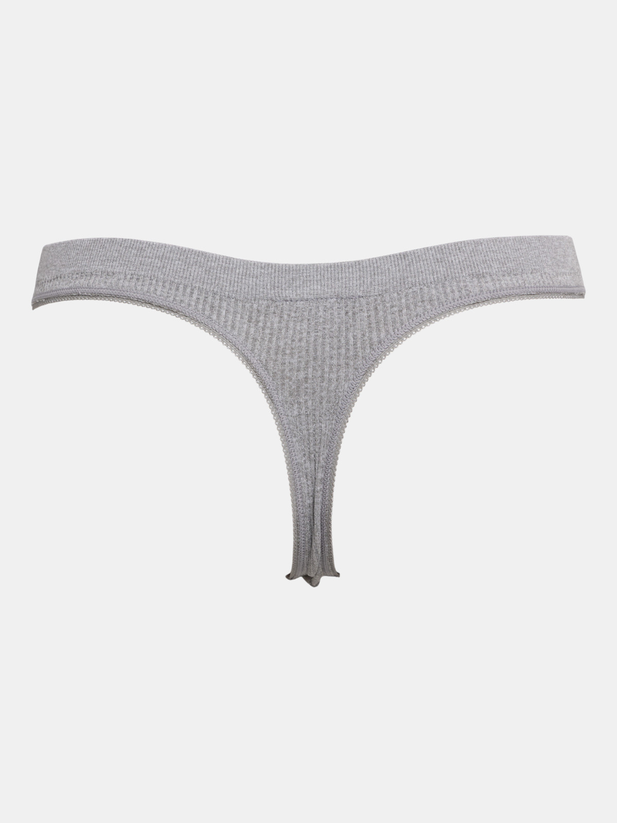 String gris chiné côtelé femme (S-XL) String gris chiné côtelé femme (S-XL)