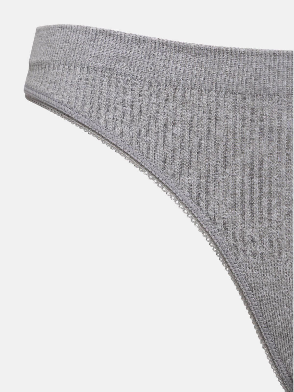 String gris chiné côtelé femme (S-XL) String gris chiné côtelé femme (S-XL)
