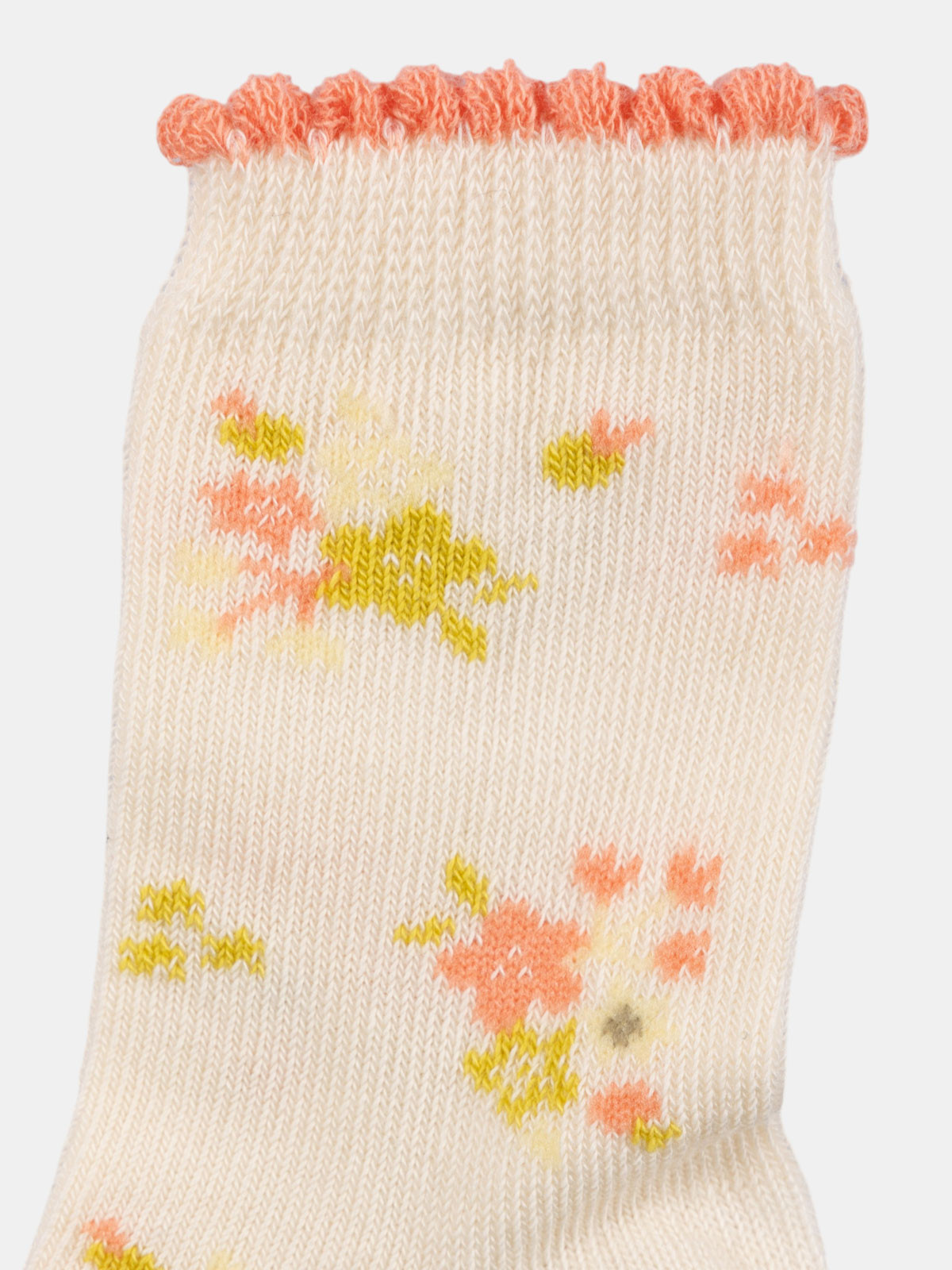 Lot 3 paires chaussettes fleurs fille