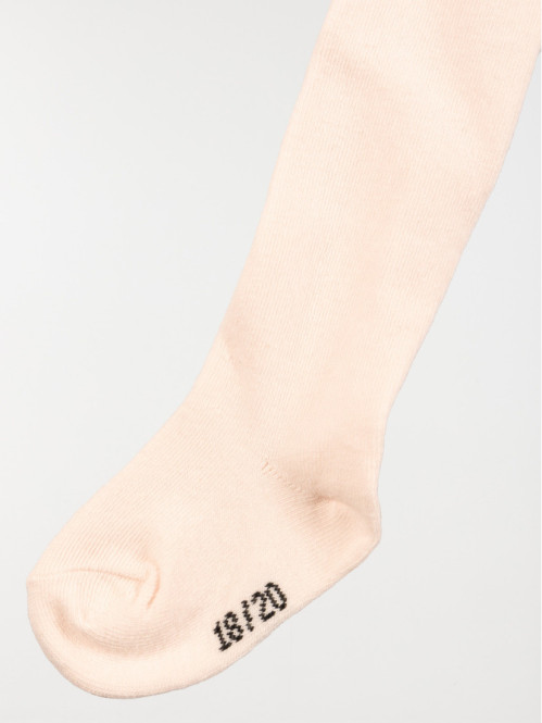 Collant chaud rose fille
