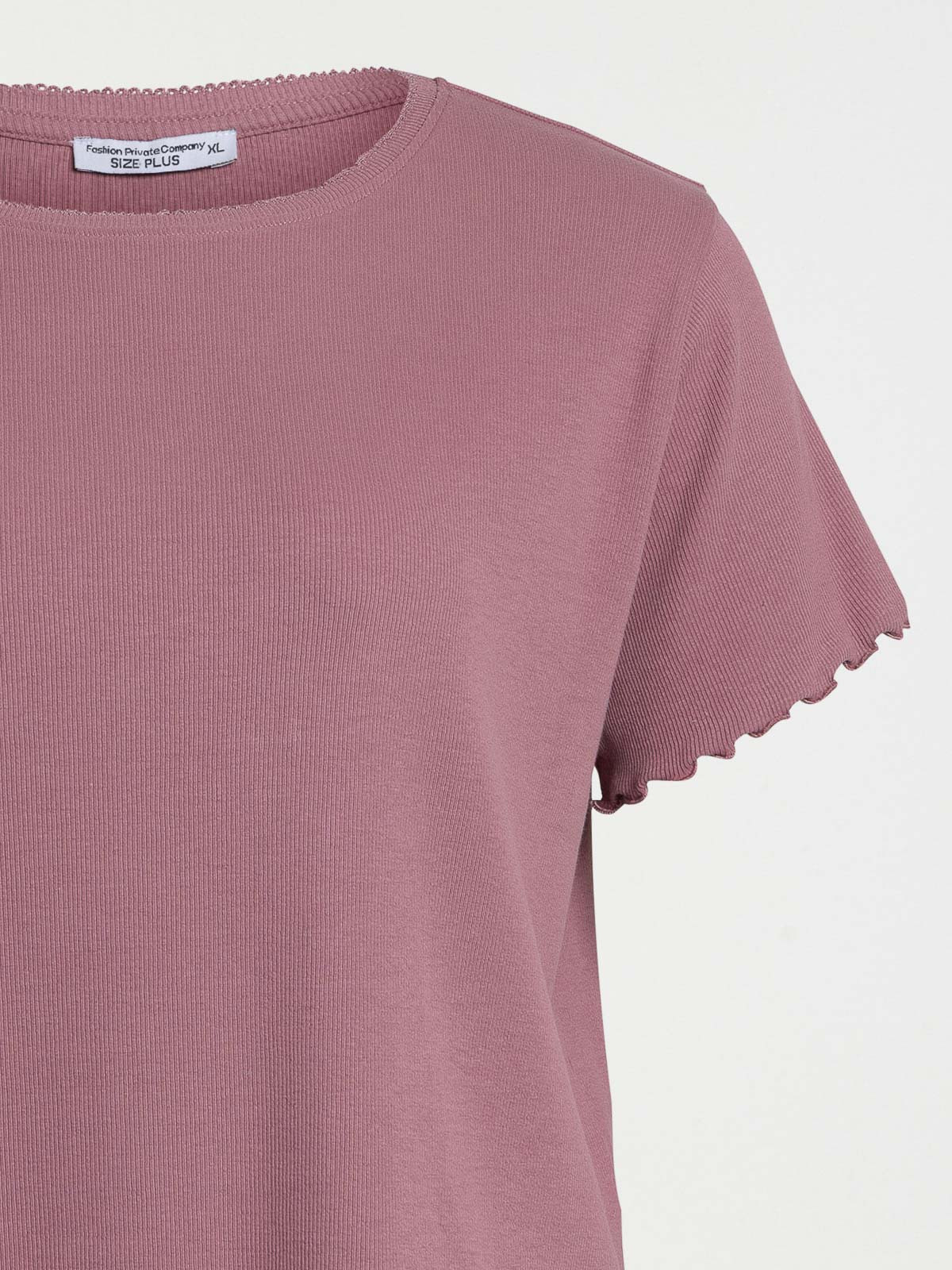 Haut de pyjama mauve grande taille femme