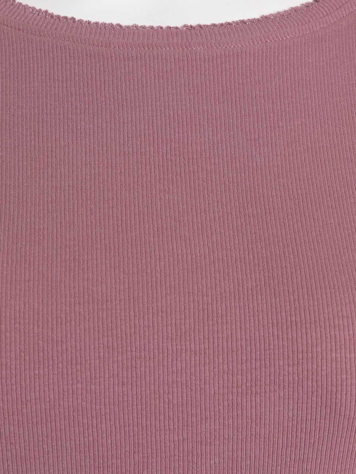 Haut de pyjama mauve grande taille femme