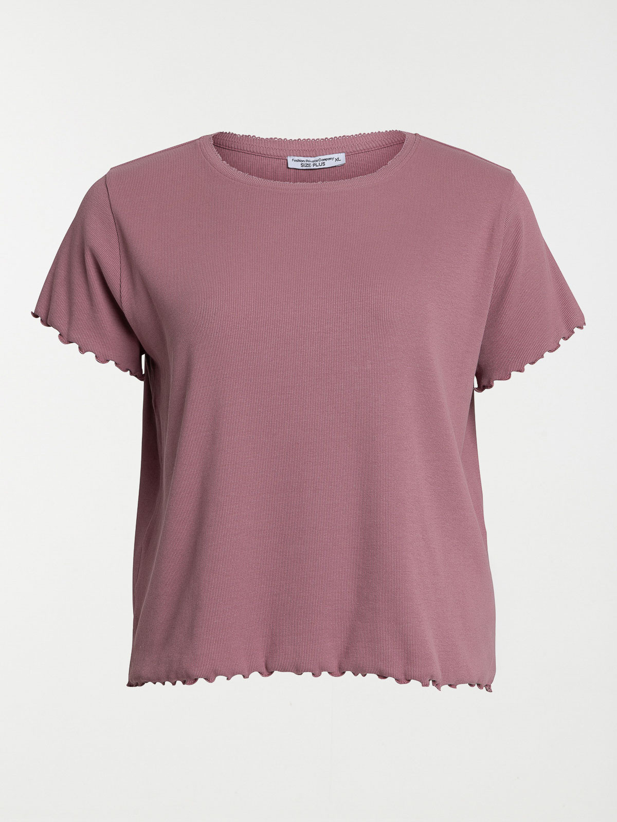 Haut de pyjama mauve grande taille femme