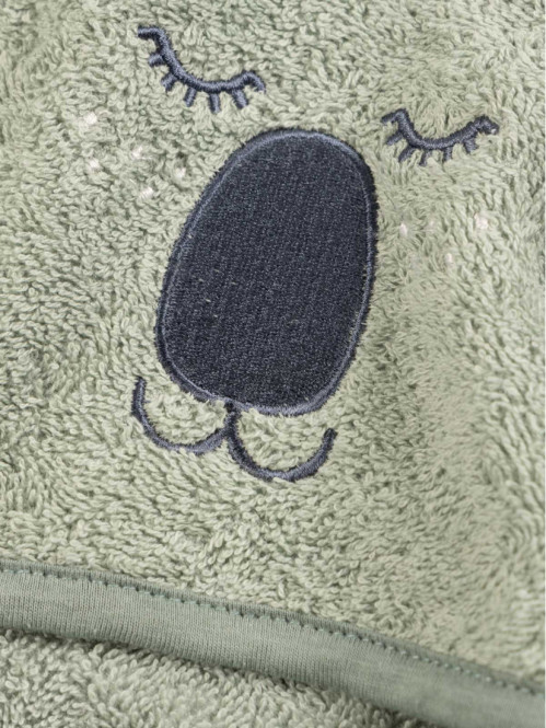 Carré de bain et gant koala bébé