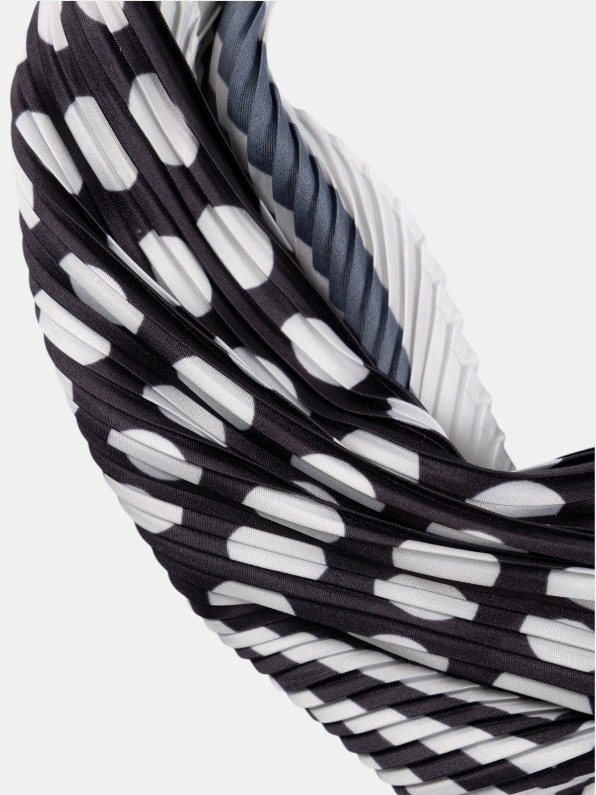 Foulard plissé graphique femme