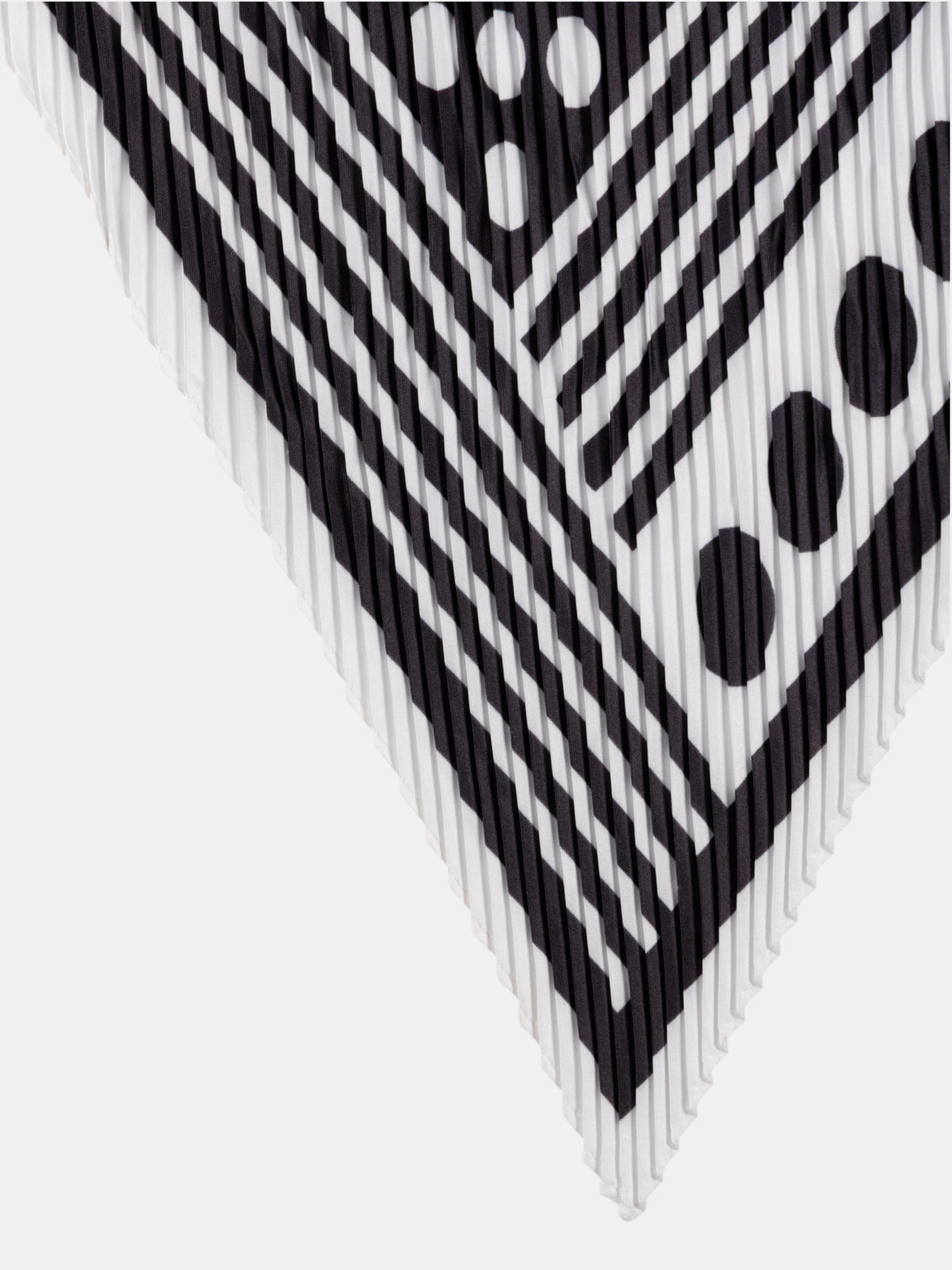 Foulard plissé graphique femme