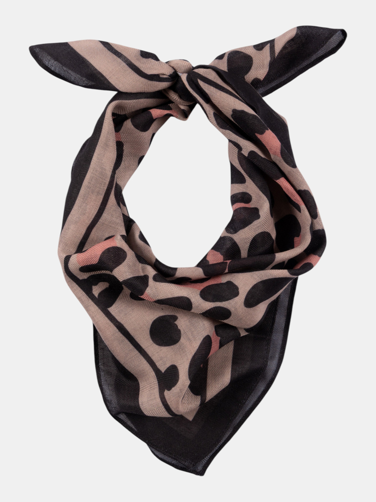 Foulard motif léopard femme