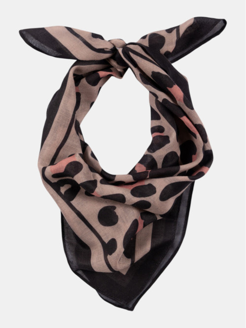 Foulard motif léopard femme