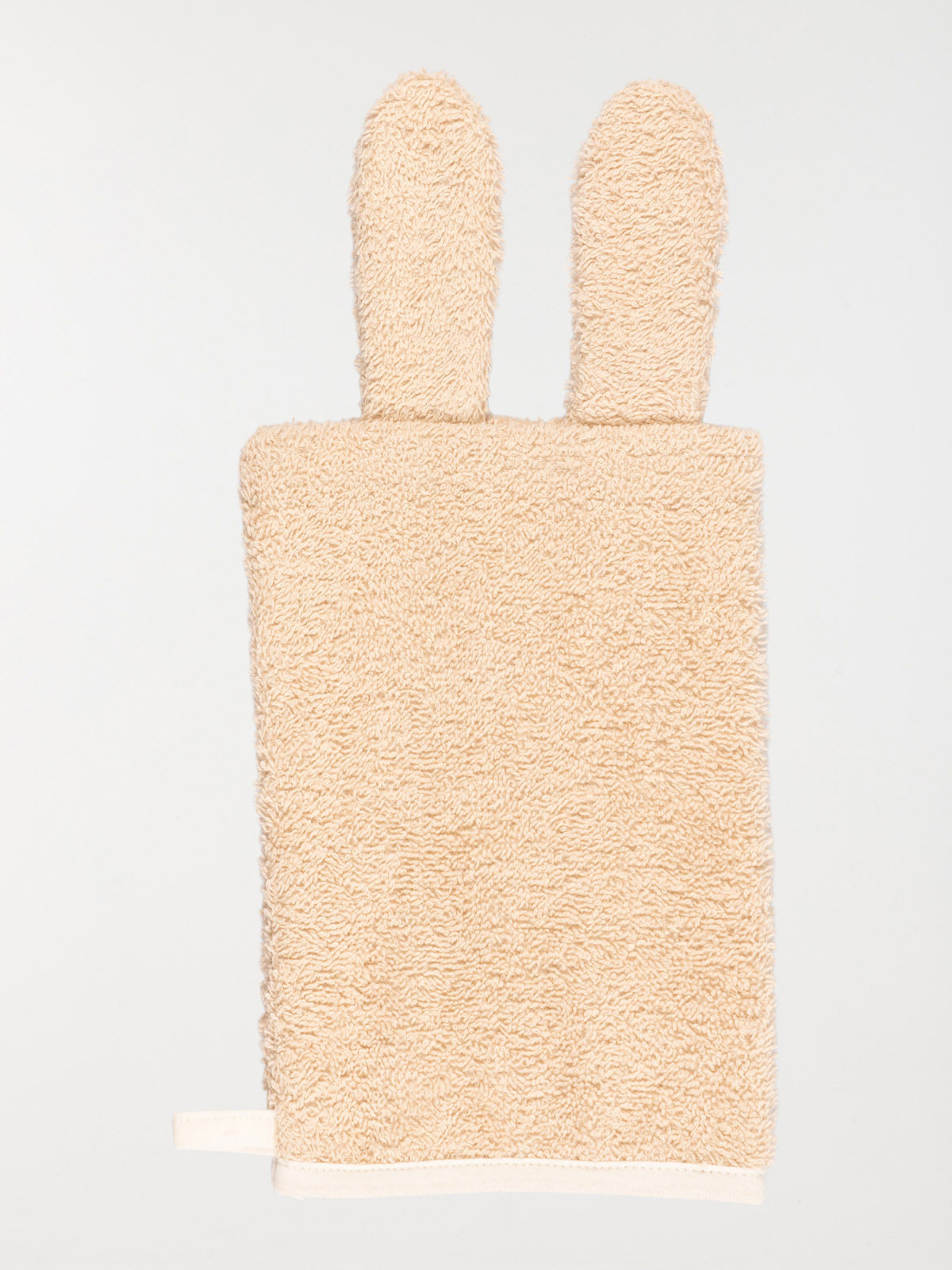 Carré de bain et gant lapin bébé