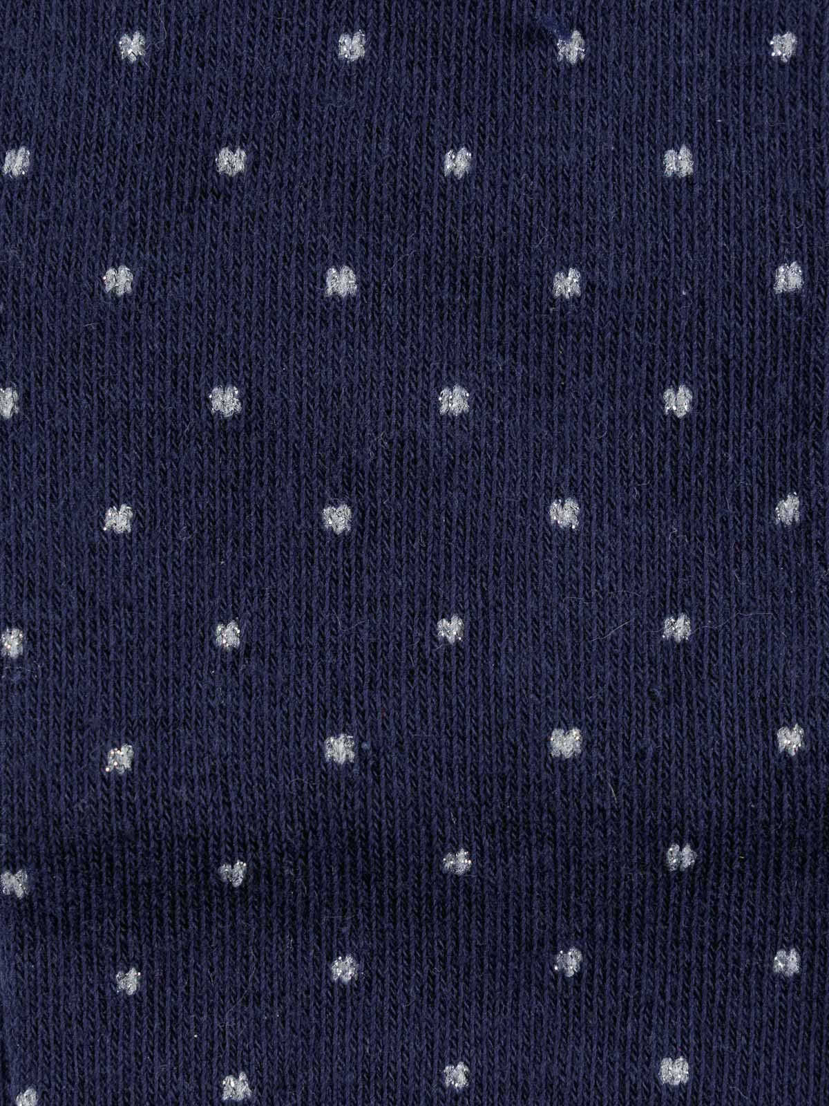 Collants chauds à pois fille