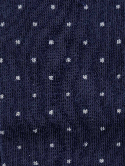 Collants chauds à pois fille