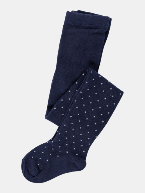 Collants chauds à pois fille