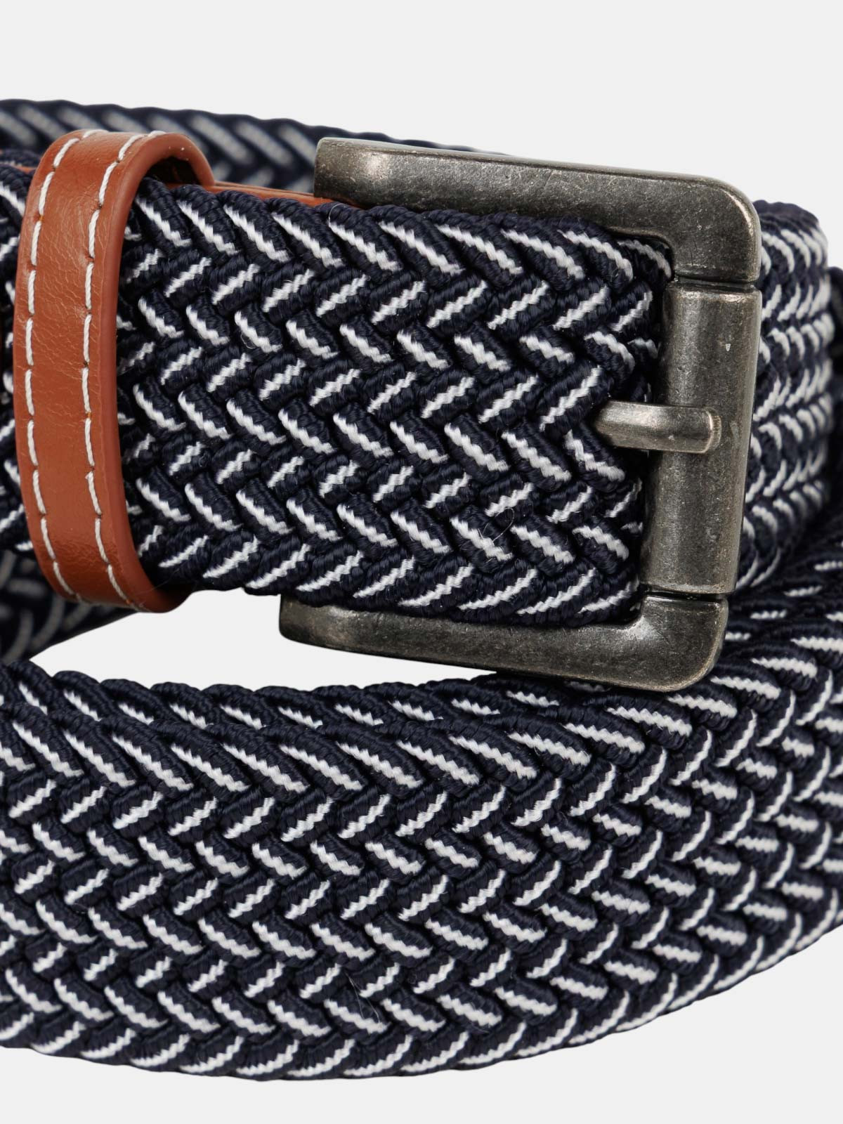 Ceinture élastique bicolore homme