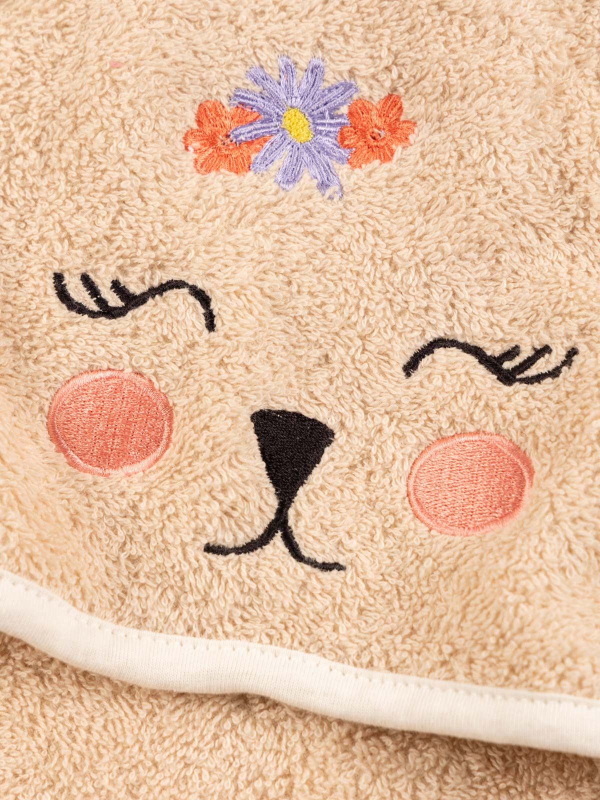 Carré de bain et gant lapin bébé