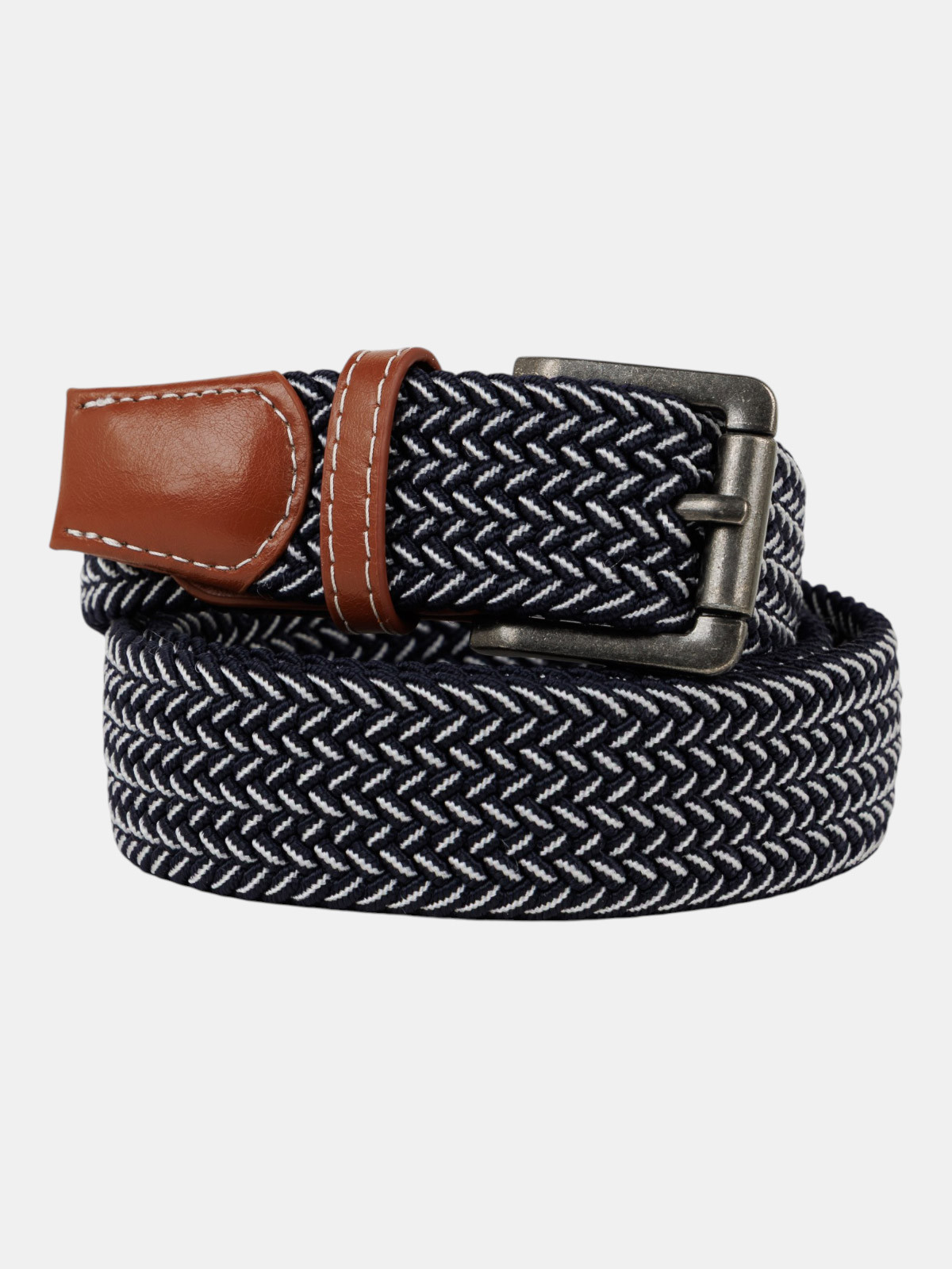 Ceinture élastique bicolore homme