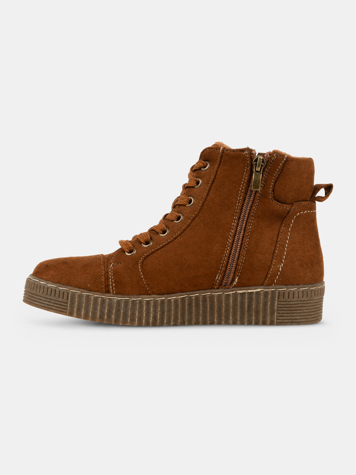 Baskets montantes marron femme (36-41)