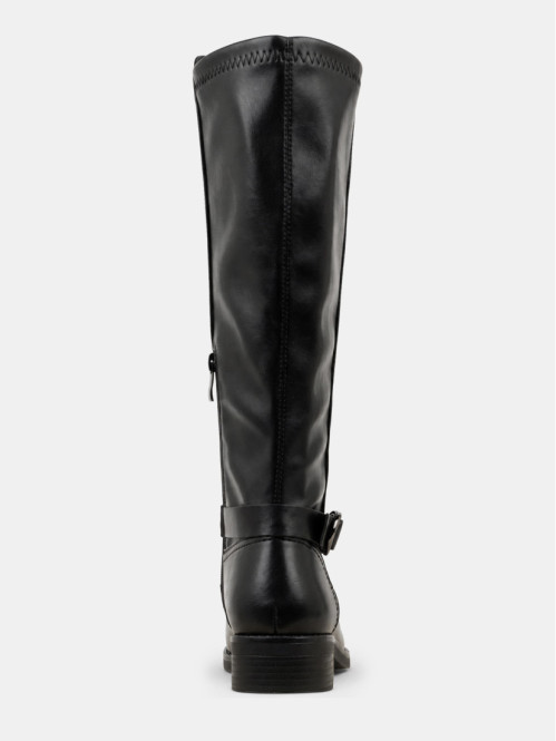 Bottes noires plates femme...