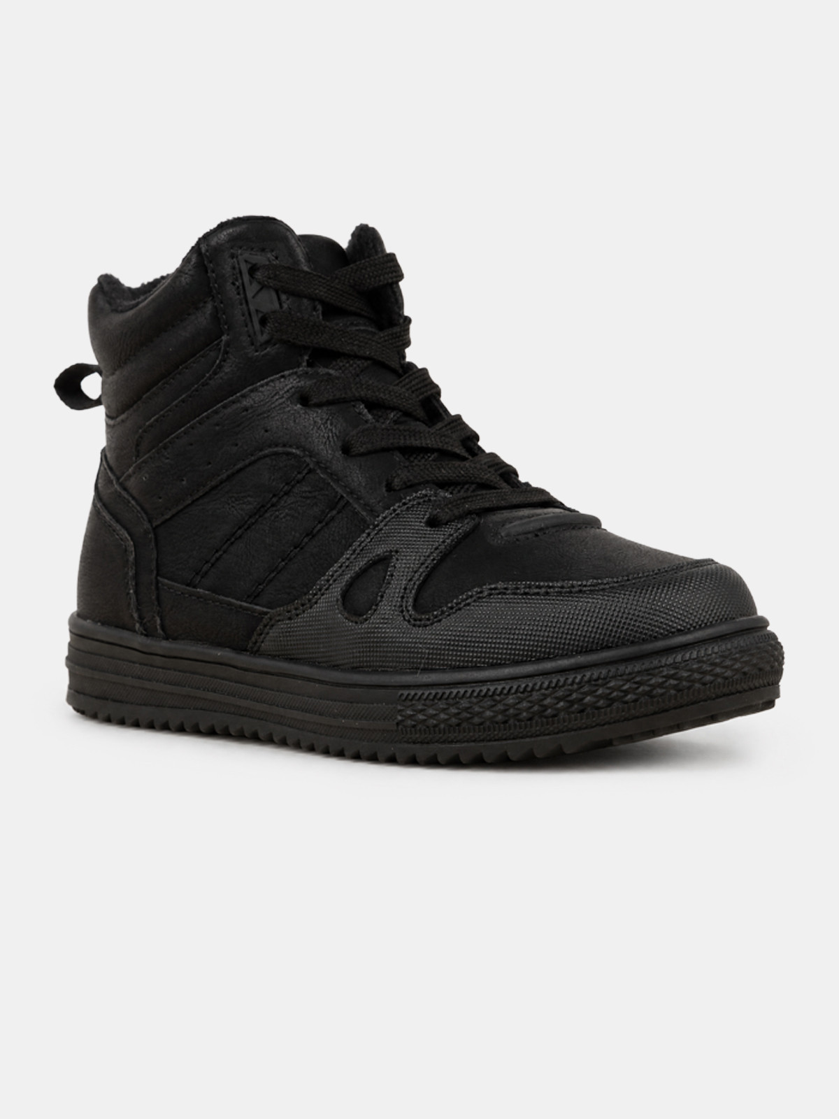 Basket montante noir garçon (31-36)