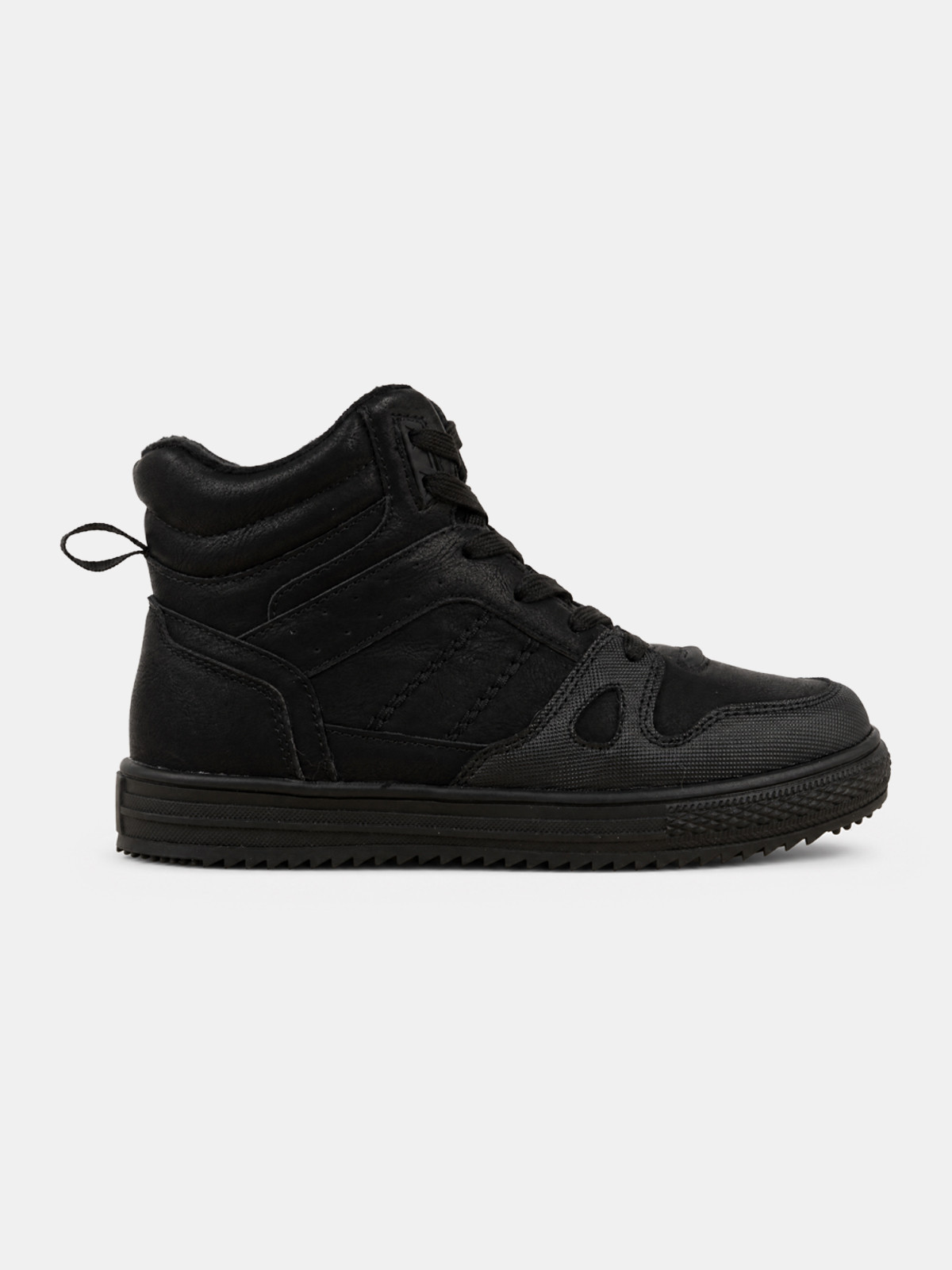 Basket montante noir garçon (31-36)