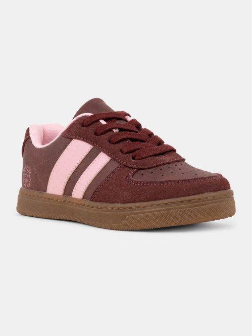 Baskets bandes roses fille...