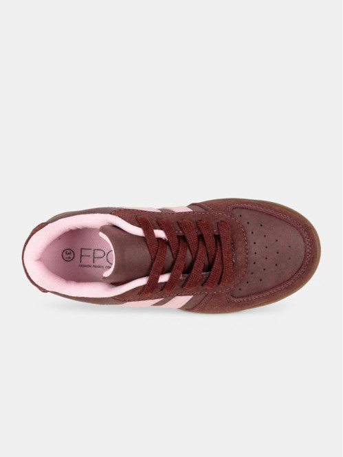 Baskets bandes roses fille...