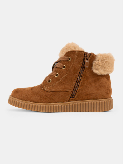 Bottine fourrée marron fille (31-36)