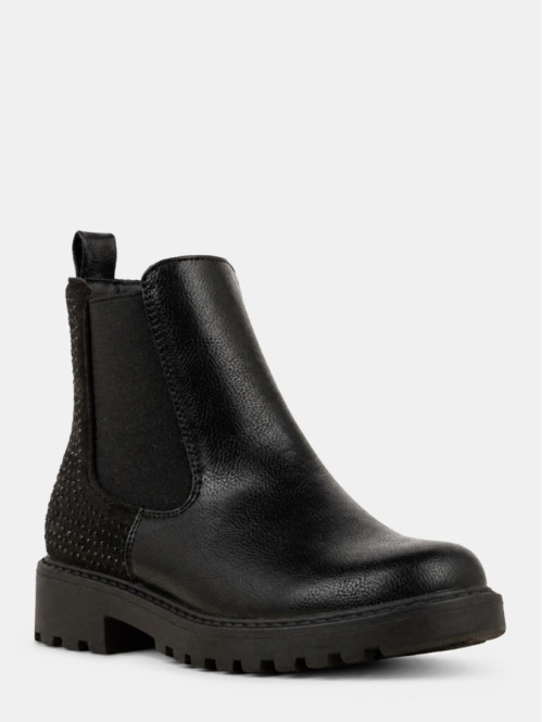 Bottines noires strass...