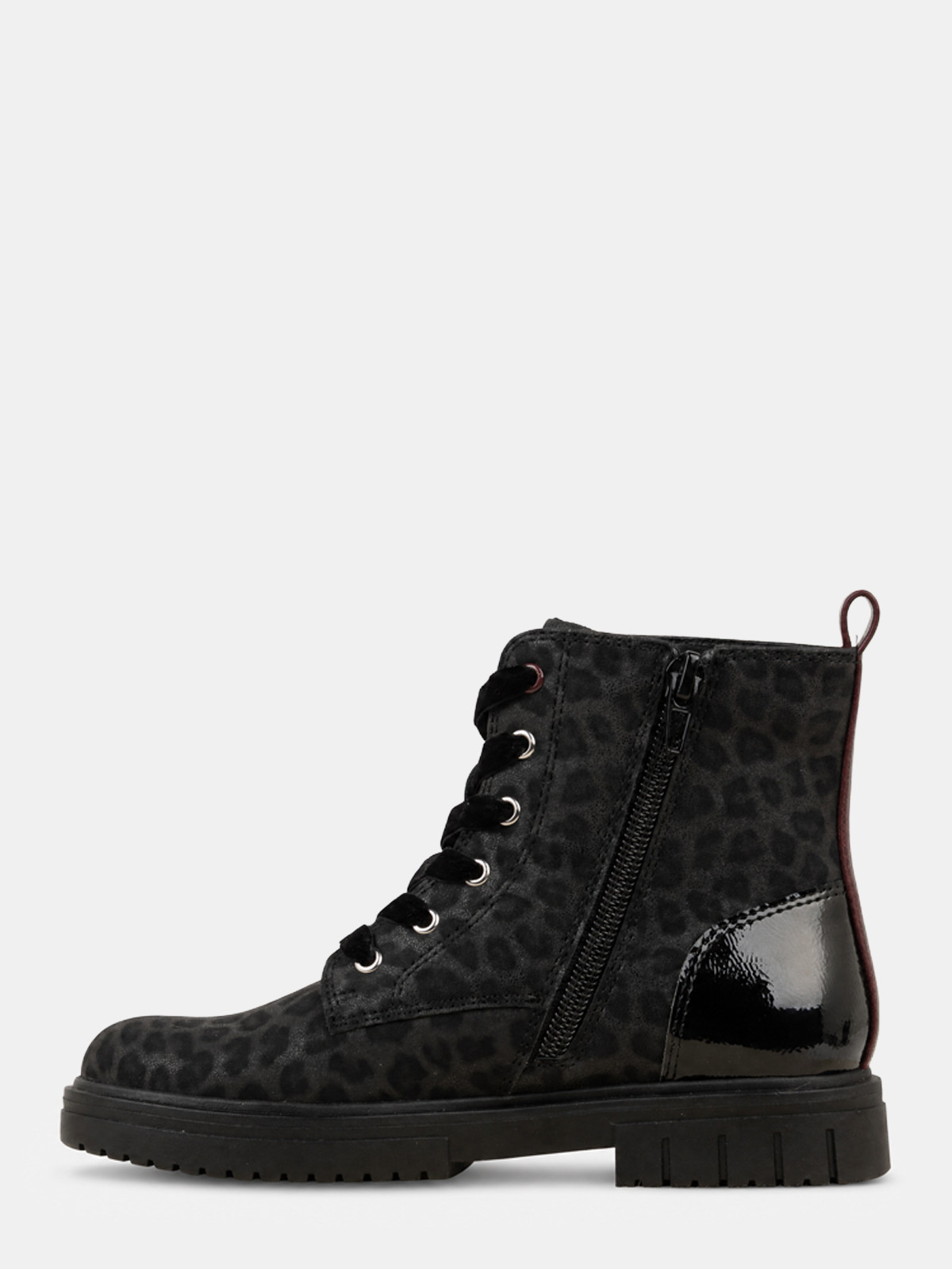 Bottine noire léopard Mod8 fille (31-36) Bottine noire léopard Mod8 fille (31-36)