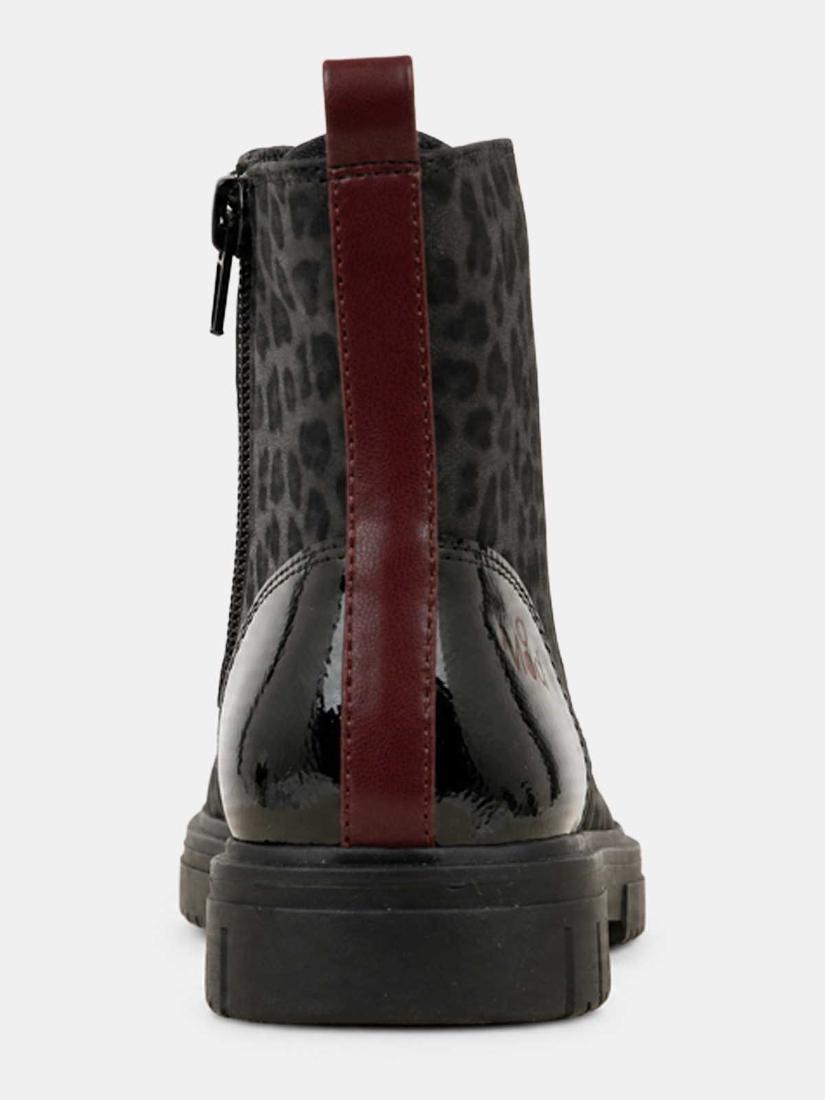 Bottine noire léopard Mod8 fille (31-36) Bottine noire léopard Mod8 fille (31-36)