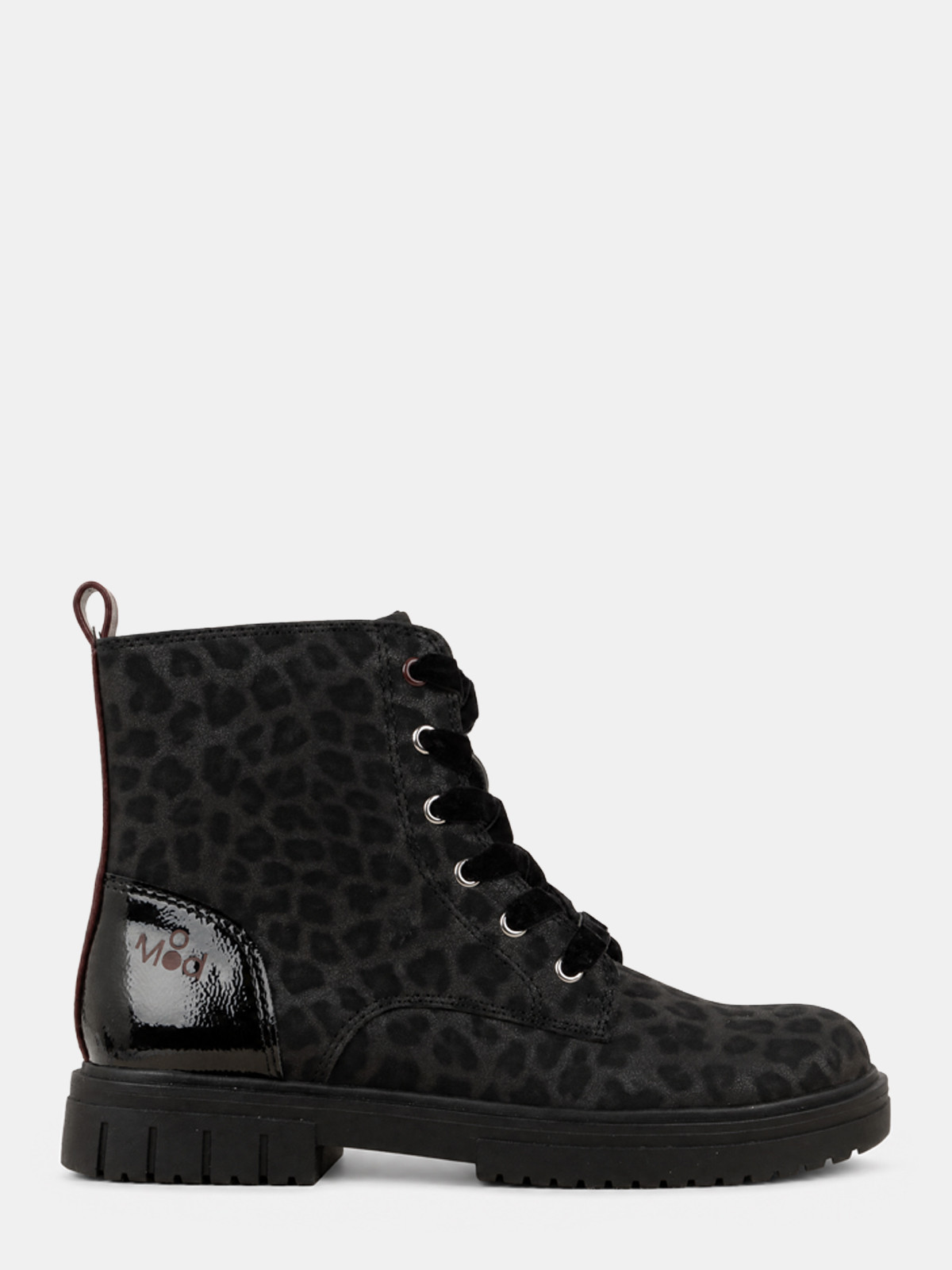 Bottine noire léopard Mod8 fille (31-36) Bottine noire léopard Mod8 fille (31-36)