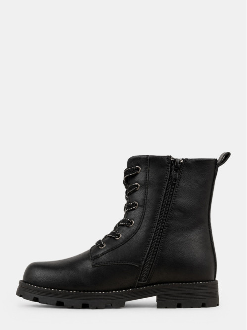 Bottines pailletées noires fille (31-36) Bottines pailletées noires fille (31-36)