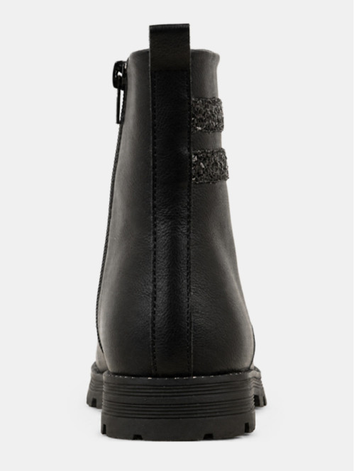 Bottines pailletées noires fille (31-36) Bottines pailletées noires fille (31-36)
