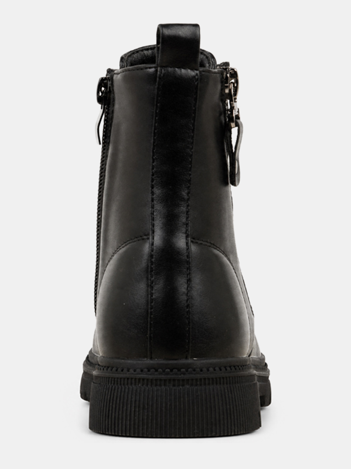 Bottine lacet et zip fille noir (31-36)