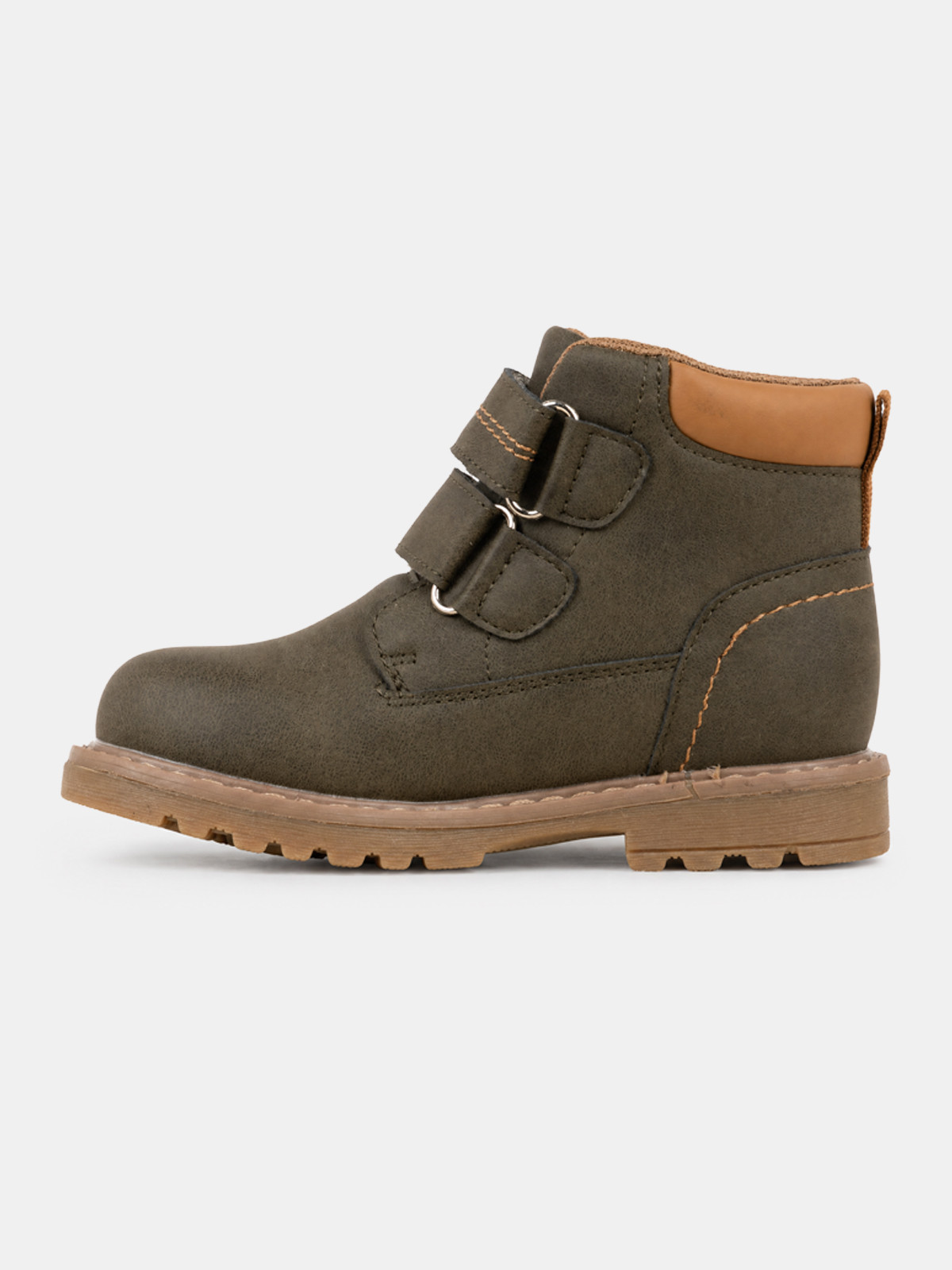 Boots à scratchs garçon kaki (24-30)