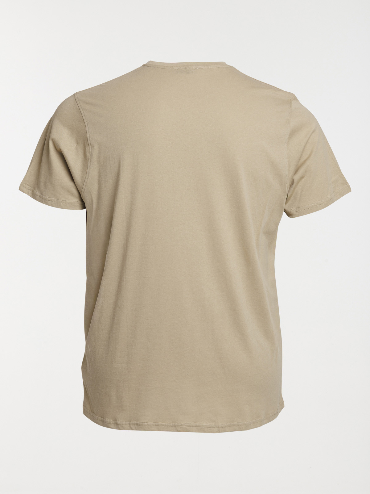 T-shirt uni taupe grande taille homme