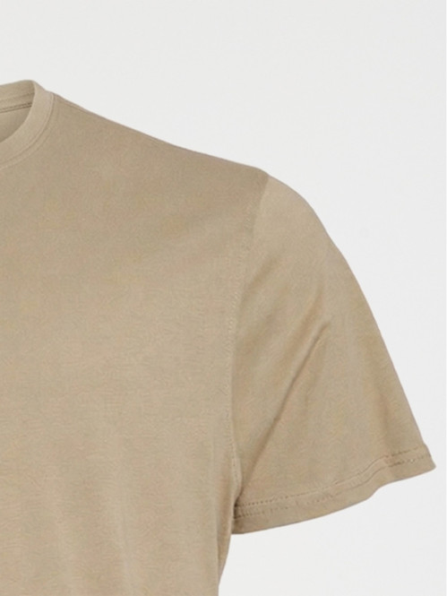T-shirt uni taupe grande taille homme