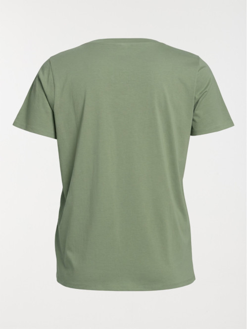 T-shirt col V glaise grande...