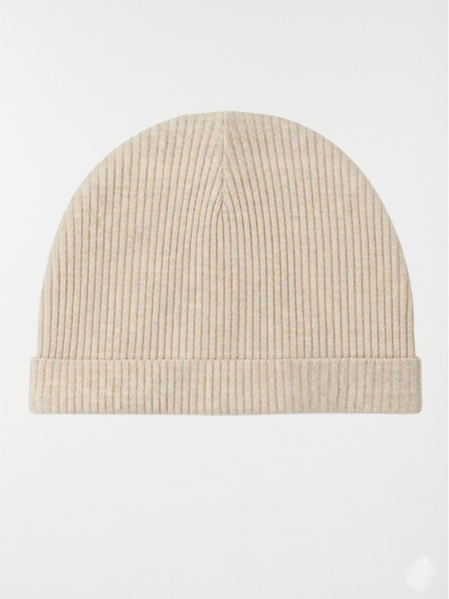 Bonnet naissance ours beige chiné bébé Bonnet naissance ours beige chiné bébé