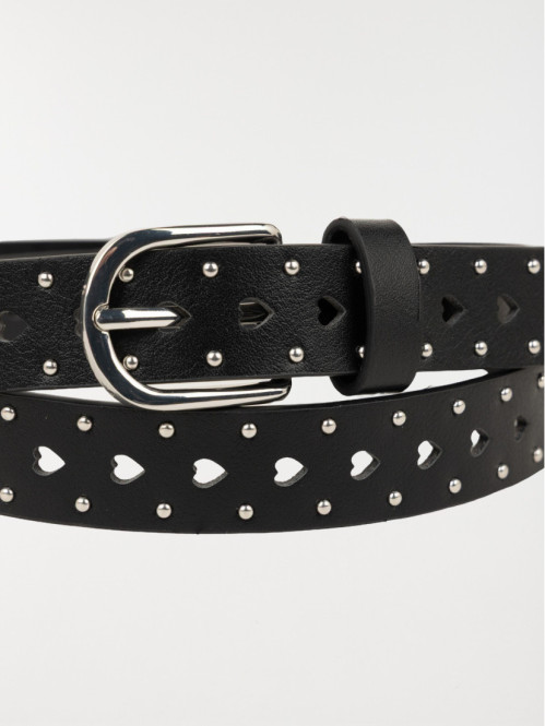 Ceinture noire à clous et...