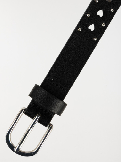 Ceinture noire à clous et...