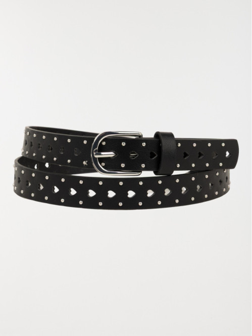 Ceinture noire à clous et...