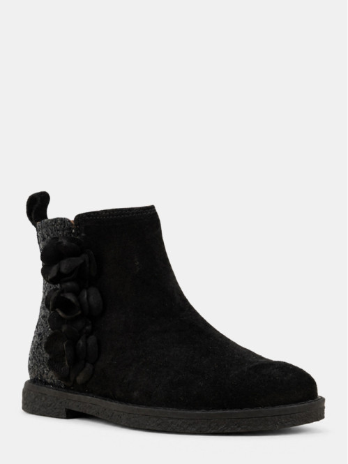 Bottines noires pailletées...