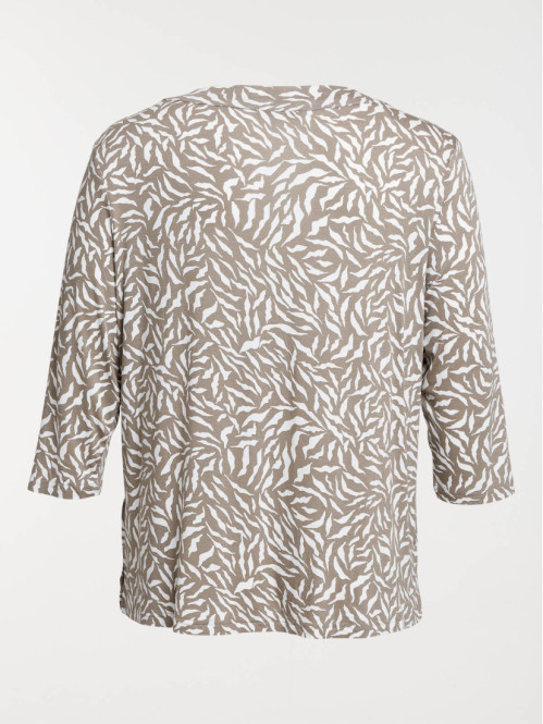 T-shirt col V grande taille...