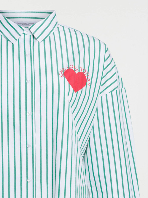 Chemise rayée grande taille...