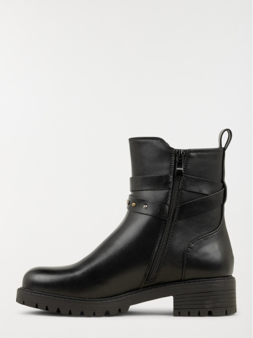 Bottines noires brides femme (36-41) Bottines noires brides femme (36-41)