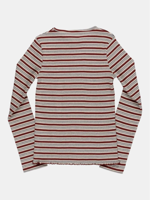 T-shirt rayé multicolore...