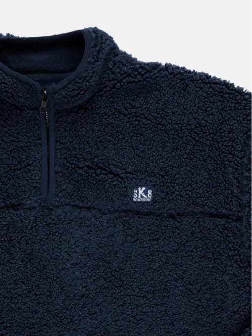 Sweat sherpa col zippé...