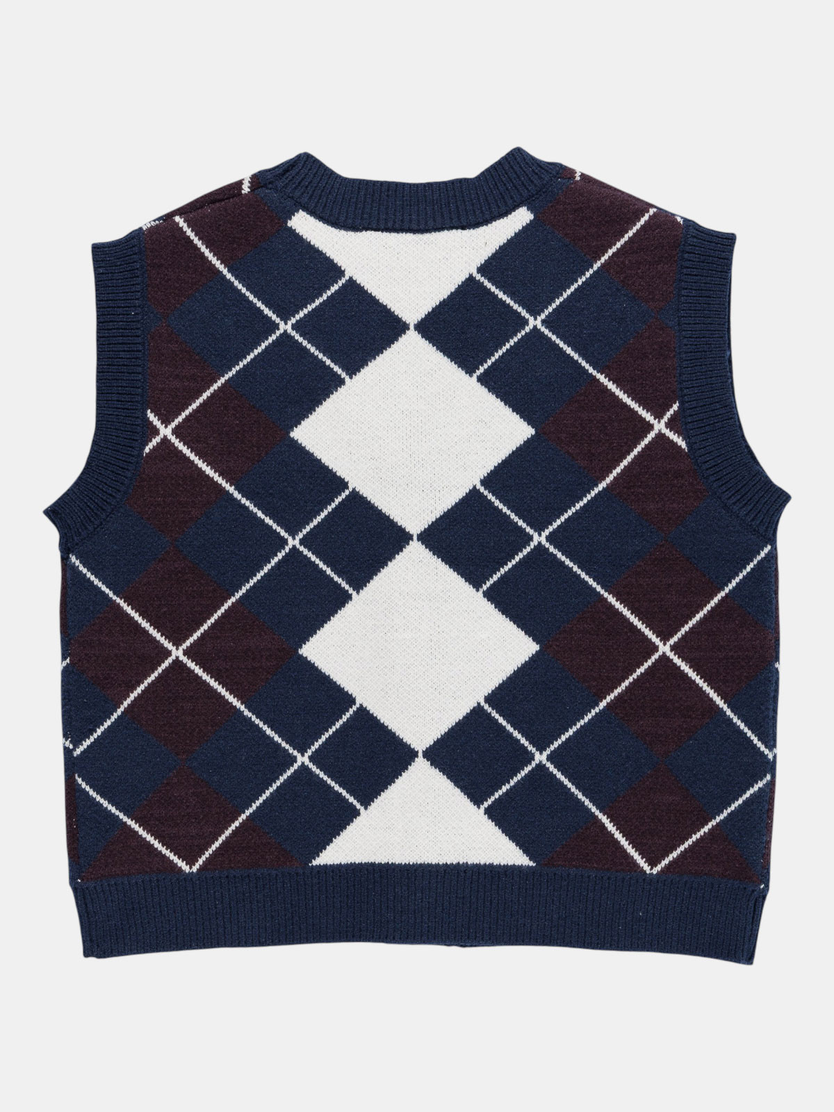 Gilet carreaux bleu empire fille (XXS-M)