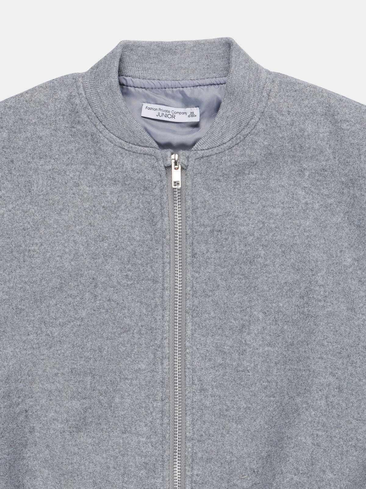 Blouson boule gris chiné fille (XXS-M)